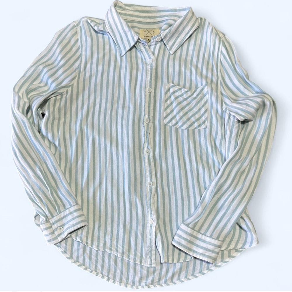 Thread & Supply Striped Button Down Shirt Women’s Medium